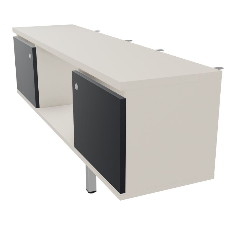 JAMES MEUBLE 2PTES&NICHE L142 P36 H73,5CM P.META.PR BENCH CONECT/4M P.RCT.P1420    N5 R9