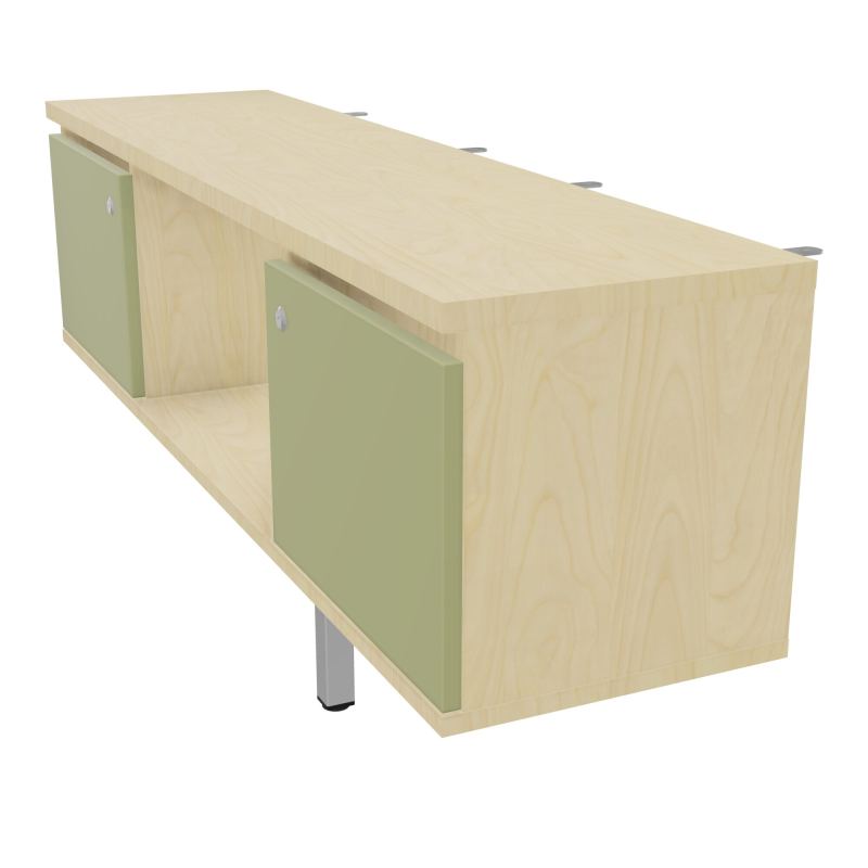 JAMES MEUBLE 2PTES&NICHE L142 P36 H73,5CM P.META.PR BENCH CONECT/4M P.RCT.P1420    N8 R7