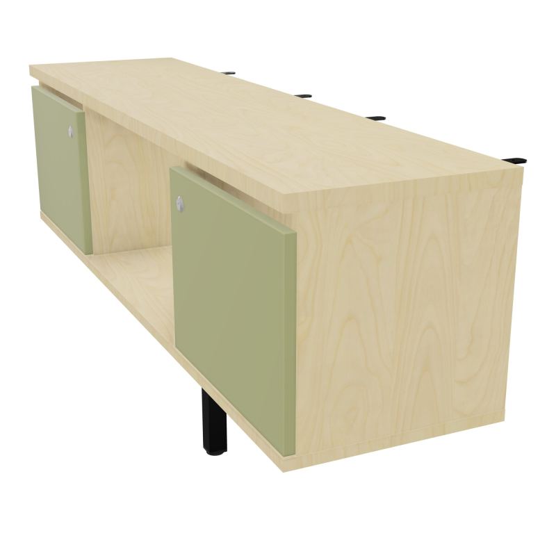 JAMES MEUBLE 2PTES&NICHE L142 P36 H73,5CM P.META.PR BENCH CONECT/4M P.RCT.P1420    N8 R7