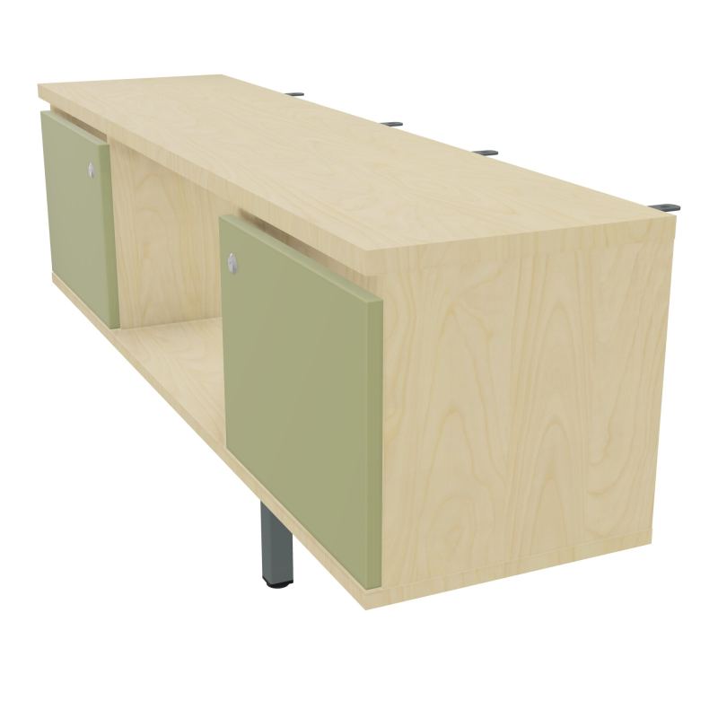 JAMES MEUBLE 2PTES&NICHE L142 P36 H73,5CM P.META.PR BENCH CONECT/4M P.RCT.P1420    N8 R7