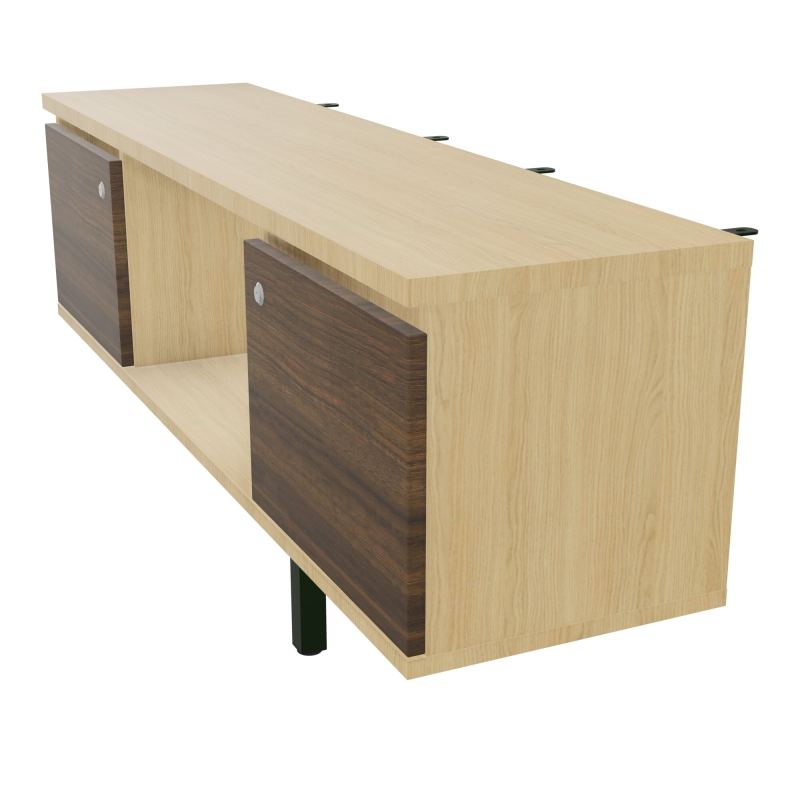JAMES MEUBLE 2PTES&NICHE L142 P36 H73,5CM P.META.PR BENCH CONECT/4M P.RCT.P1420    R1 N6