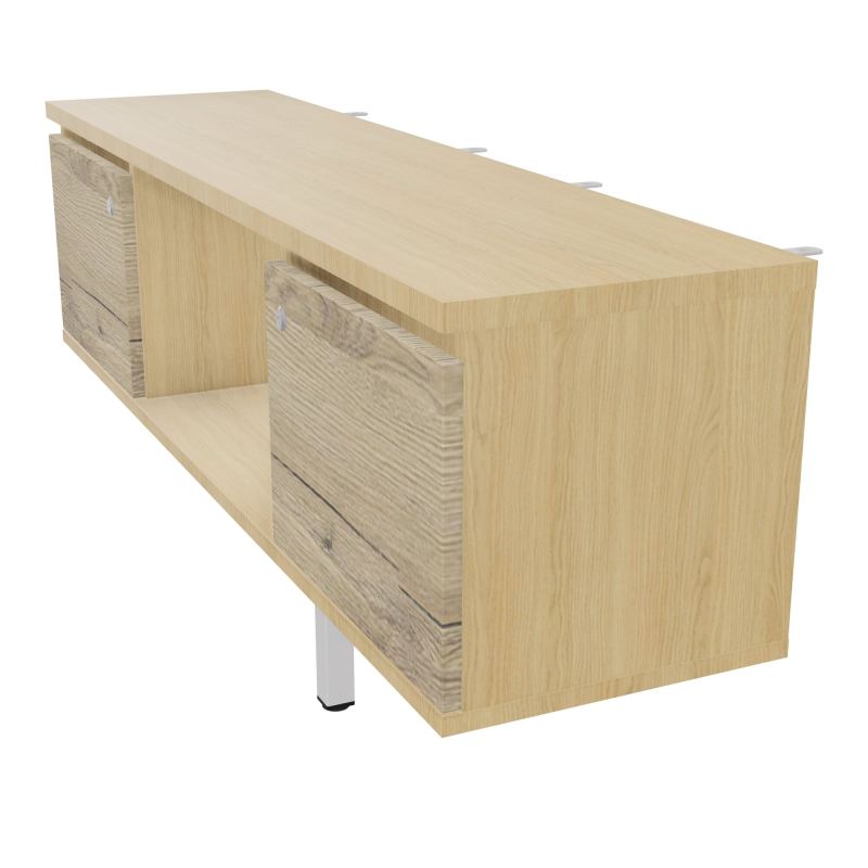 JAMES MEUBLE 2PTES&NICHE L142 P36 H73,5CM P.META.PR BENCH CONECT/4M P.RCT.P1420    R1 R3