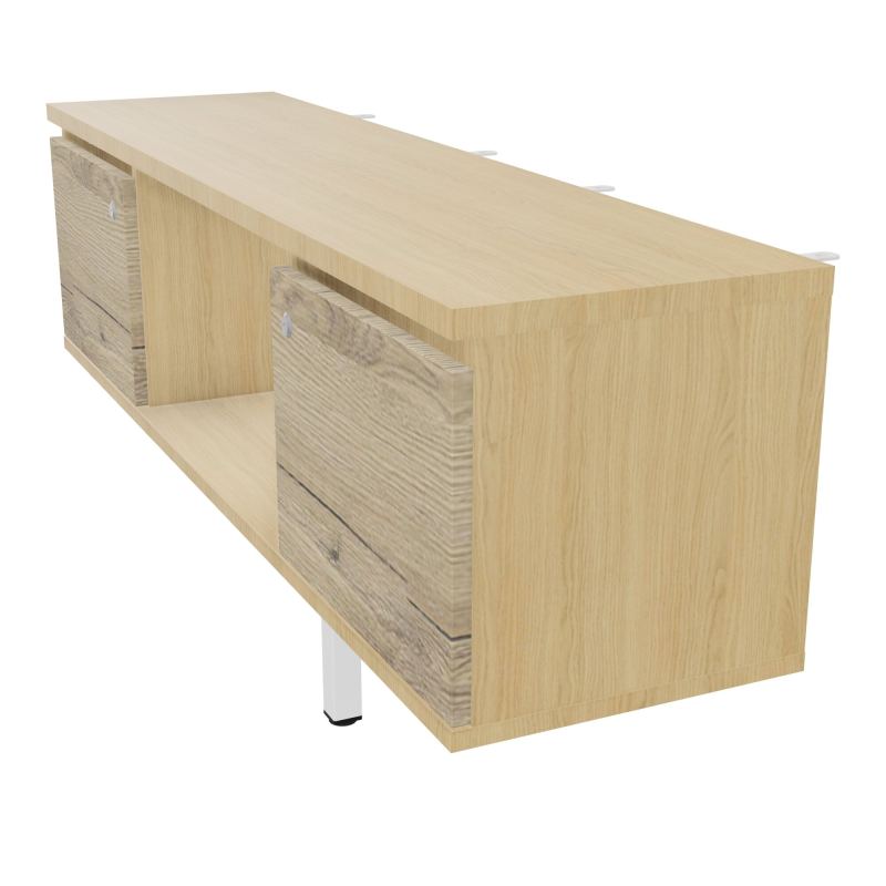 JAMES MEUBLE 2PTES&NICHE L142 P36 H73,5CM P.META.PR BENCH CONECT/4M P.RCT.P1420    R1 R3
