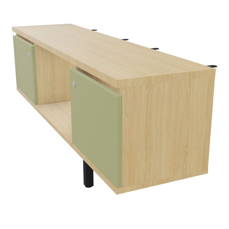 JAMES MEUBLE 2PTES&NICHE L142 P36 H73,5CM P.META.PR BENCH CONECT/4M P.RCT.P1420    R1 R7