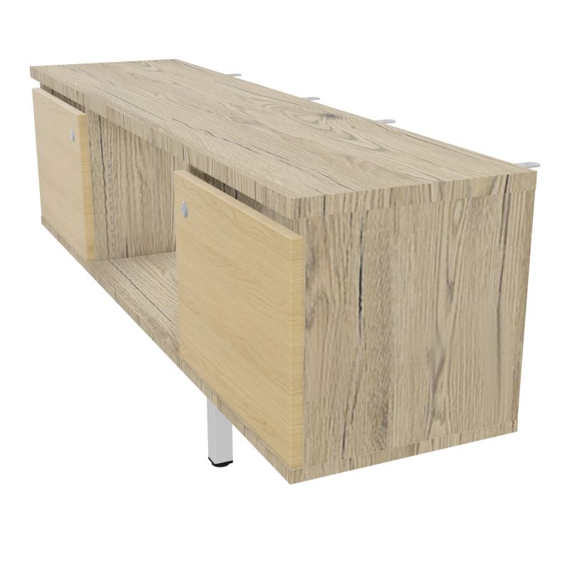 JAMES MEUBLE 2PTES&NICHE L142 P36 H73,5CM P.META.PR BENCH CONECT/4M P.RCT.P1420    R3 R1