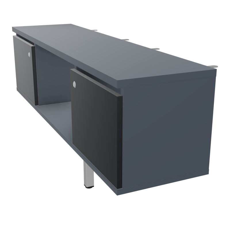 JAMES MEUBLE 2PTES&NICHE L142 P36 H73,5CM P.META.PR BENCH CONECT/4M P.RCT.P1420    R6 R9