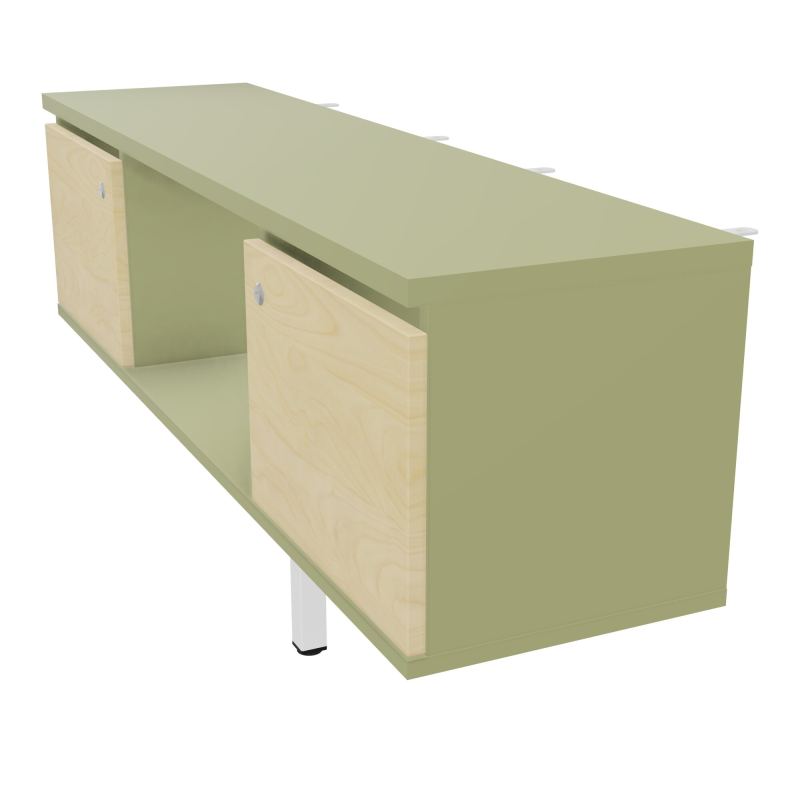 JAMES MEUBLE 2PTES&NICHE L142 P36 H73,5CM P.META.PR BENCH CONECT/4M P.RCT.P1420    R7 N8
