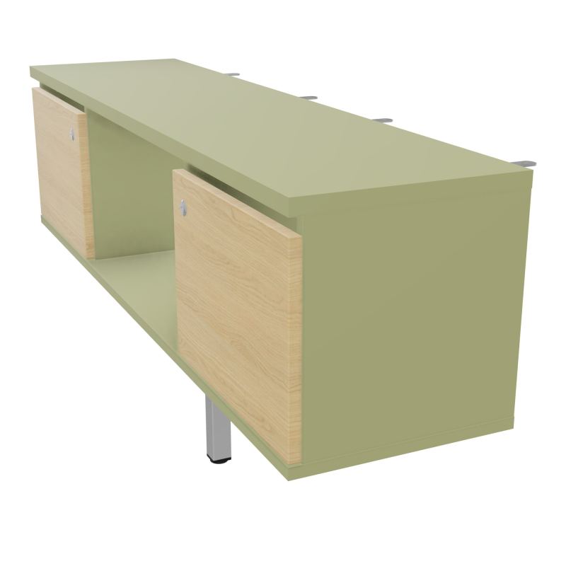 JAMES MEUBLE 2PTES&NICHE L142 P36 H73,5CM P.META.PR BENCH CONECT/4M P.RCT.P1420    R7 R1