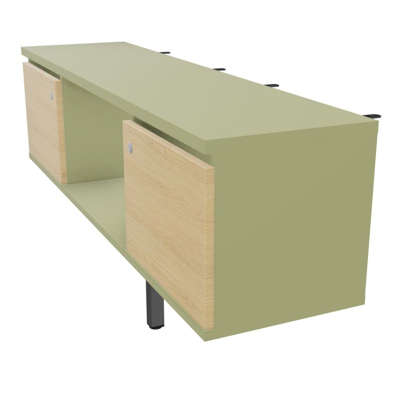 JAMES MEUBLE 2PTES&NICHE L142 P36 H73,5CM P.META.PR BENCH CONECT/4M P.RCT.P1420    R7 R1