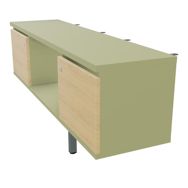 JAMES MEUBLE 2PTES&NICHE L142 P36 H73,5CM P.META.PR BENCH CONECT/4M P.RCT.P1420    R7 R1