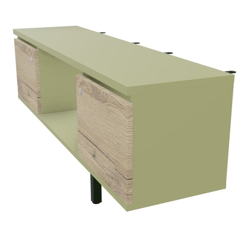 JAMES MEUBLE 2PTES&NICHE L142 P36 H73,5CM P.META.PR BENCH CONECT/4M P.RCT.P1420    R7 R3