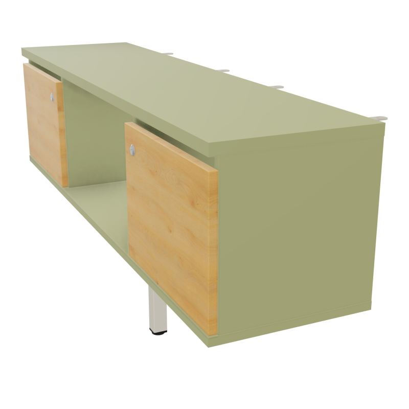 JAMES MEUBLE 2PTES&NICHE L142 P36 H73,5CM P.META.PR BENCH CONECT/4M P.RCT.P1420    R7 R5