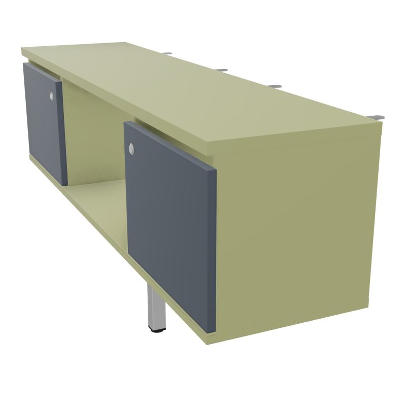 JAMES MEUBLE 2PTES&NICHE L142 P36 H73,5CM P.META.PR BENCH CONECT/4M P.RCT.P1420    R7 R6