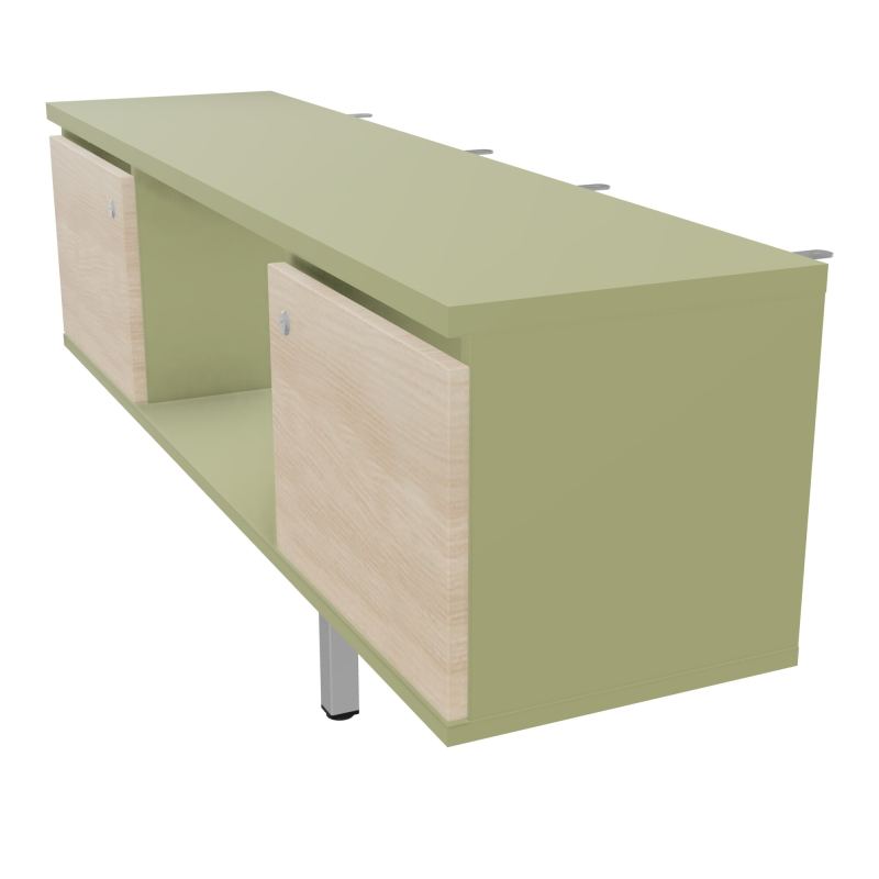 JAMES MEUBLE 2PTES&NICHE L142 P36 H73,5CM P.META.PR BENCH CONECT/4M P.RCT.P1420    R7 RZ