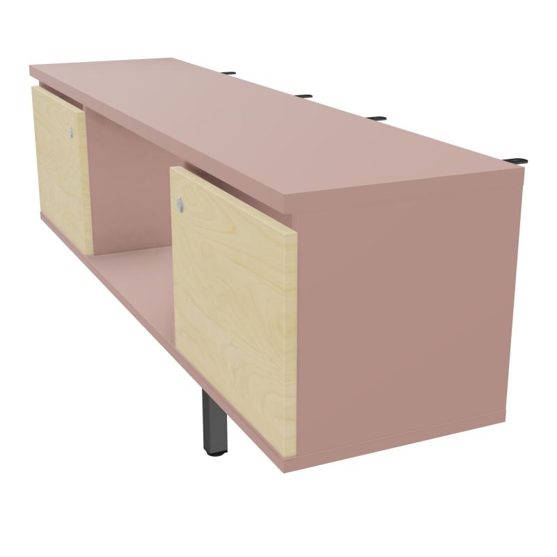 JAMES MEUBLE 2PTES&NICHE L142 P36 H73,5CM P.META.PR BENCH CONECT/4M P.RCT.P1420    R8 N8