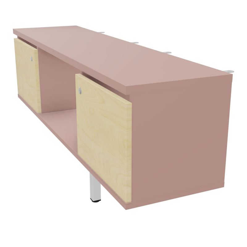 JAMES MEUBLE 2PTES&NICHE L142 P36 H73,5CM P.META.PR BENCH CONECT/4M P.RCT.P1420    R8 N8