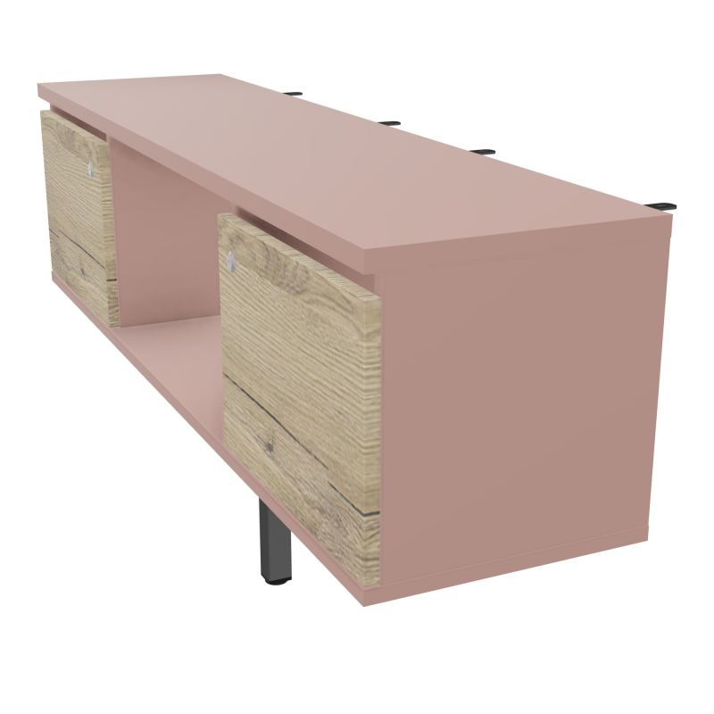 JAMES MEUBLE 2PTES&NICHE L142 P36 H73,5CM P.META.PR BENCH CONECT/4M P.RCT.P1420    R8 R3