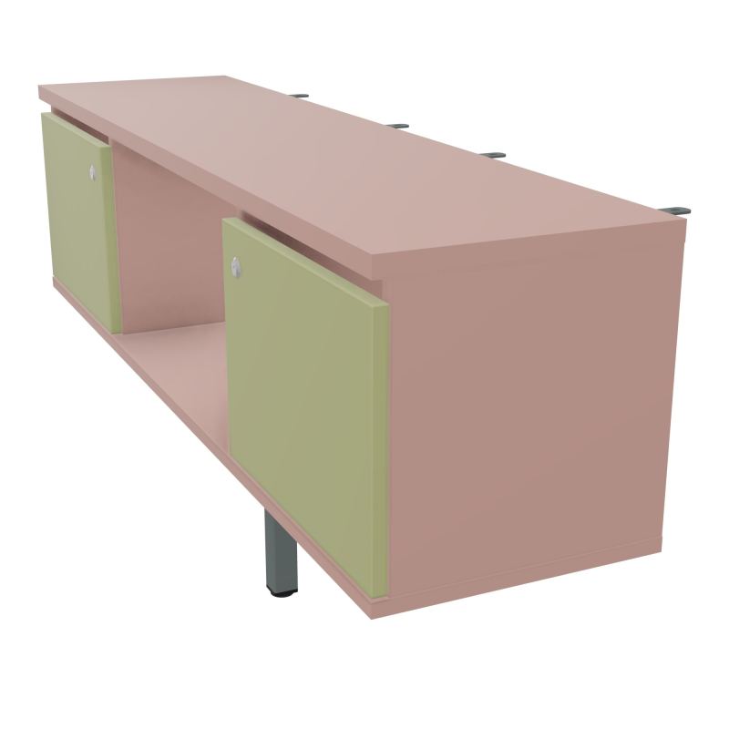 JAMES MEUBLE 2PTES&NICHE L142 P36 H73,5CM P.META.PR BENCH CONECT/4M P.RCT.P1420    R8 R7