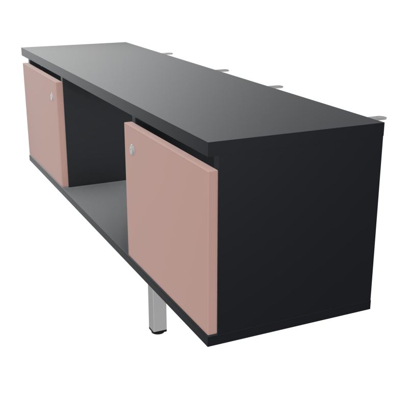 JAMES MEUBLE 2PTES&NICHE L142 P36 H73,5CM P.META.PR BENCH CONECT/4M P.RCT.P1420    R9 R8