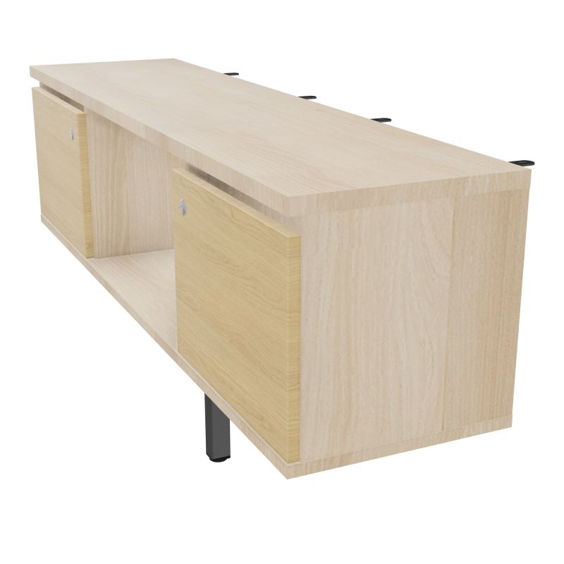 JAMES MEUBLE 2PTES&NICHE L142 P36 H73,5CM P.META.PR BENCH CONECT/4M P.RCT.P1420    RZ R1