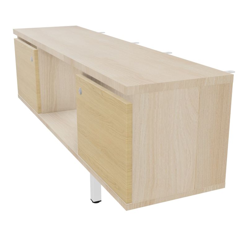 JAMES MEUBLE 2PTES&NICHE L142 P36 H73,5CM P.META.PR BENCH CONECT/4M P.RCT.P1420    RZ R1