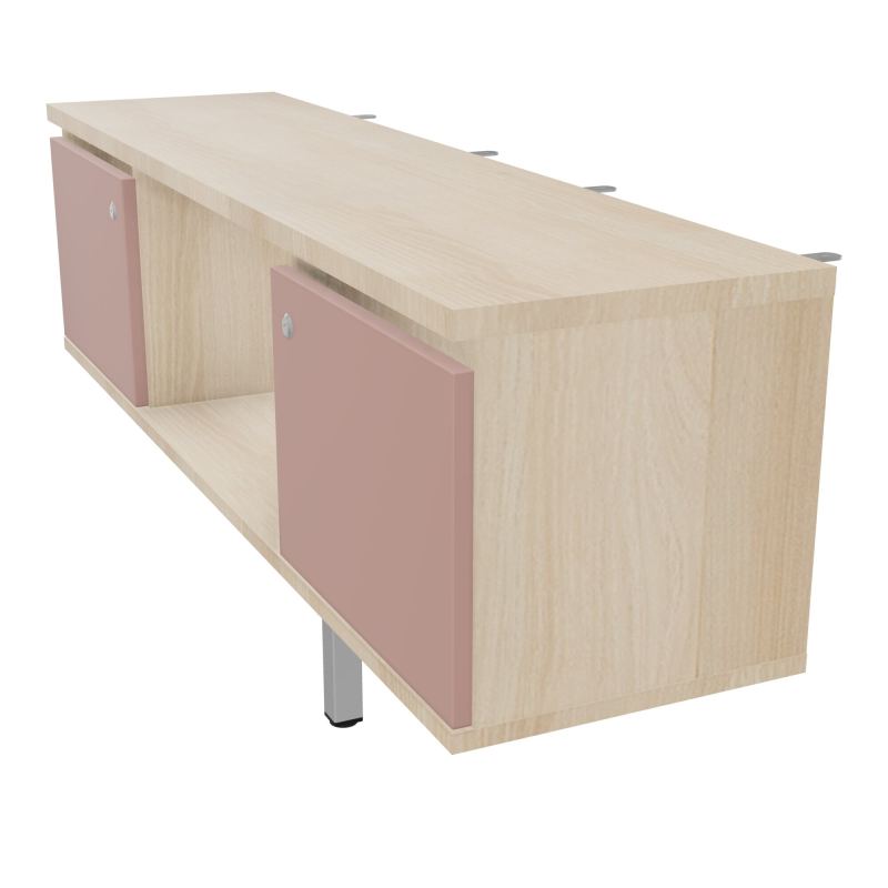 JAMES MEUBLE 2PTES&NICHE L142 P36 H73,5CM P.META.PR BENCH CONECT/4M P.RCT.P1420    RZ R8