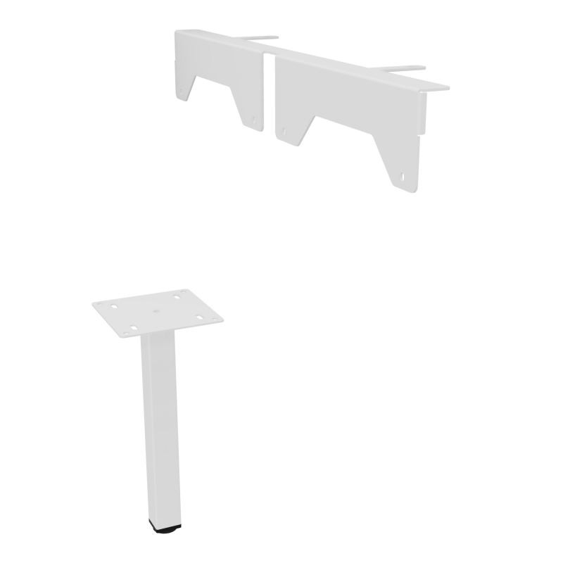 JAMES PIED SOUTIEN METAL 40X40 + FIXATION PR MEUBLE L.1650MM PR ARIAL PIED CARRE SO