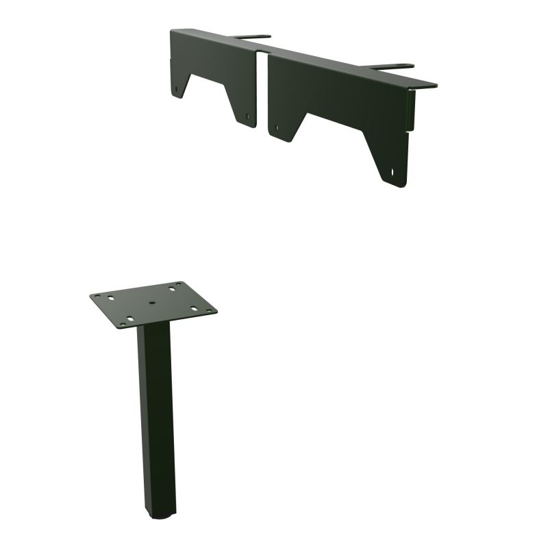 JAMES PIED SOUTIEN METAL 40X40 + FIXATION PR MEUBLE L.1650MM PR ARIAL PIED CARRE ST