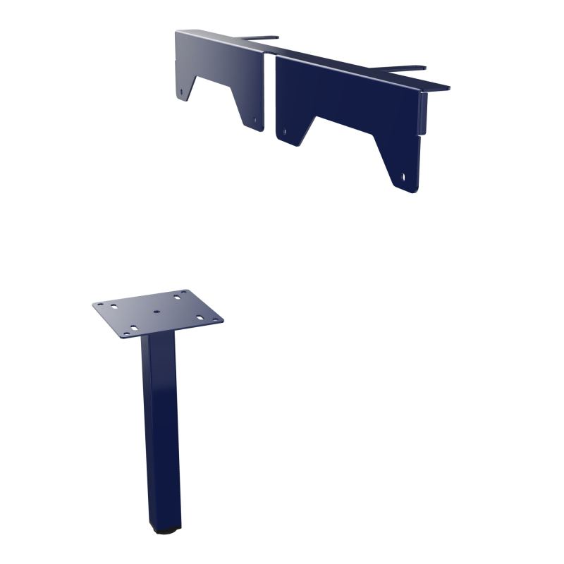 JAMES PIED SOUTIEN METAL 40X40 + FIXATION PR MEUBLE L.1650MM PR ARIAL PIED CARRE X4