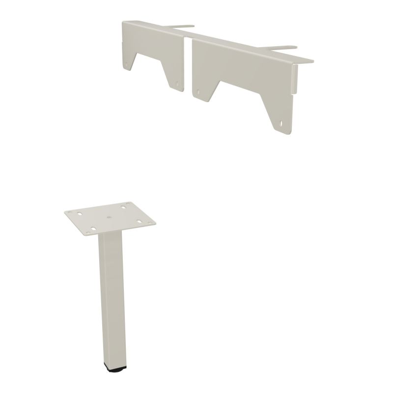 JAMES PIED SOUTIEN METAL 40X40 + FIXATION PR MEUBLE L.1650MM PR ARIAL PIED CARRE ZC