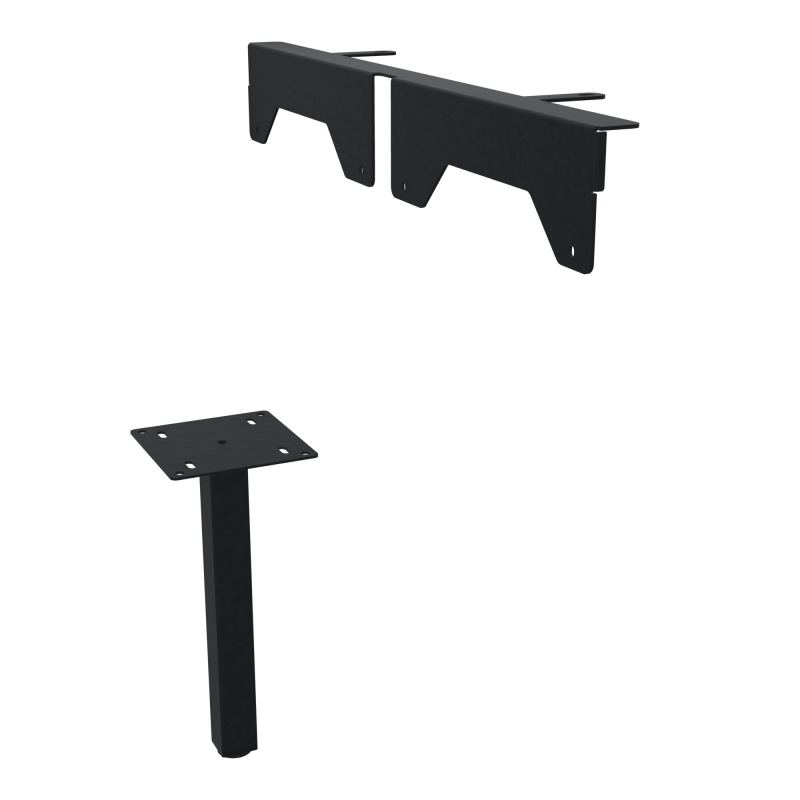 JAMES PIED SOUTIEN METAL 40X40 + FIXATION PR MEUBLE L.1650MM PR ARIAL PIED CARRE ZP