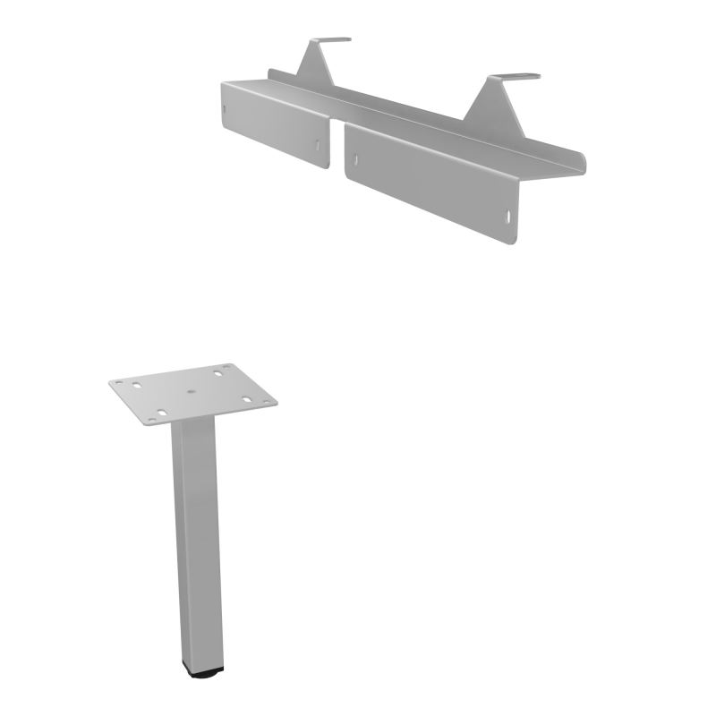 JAMES PIED SOUTIEN METAL 40X40 + FIXATION PR MEUBLE L.1650MM PR CONECT/4MOST PIED RCT SA