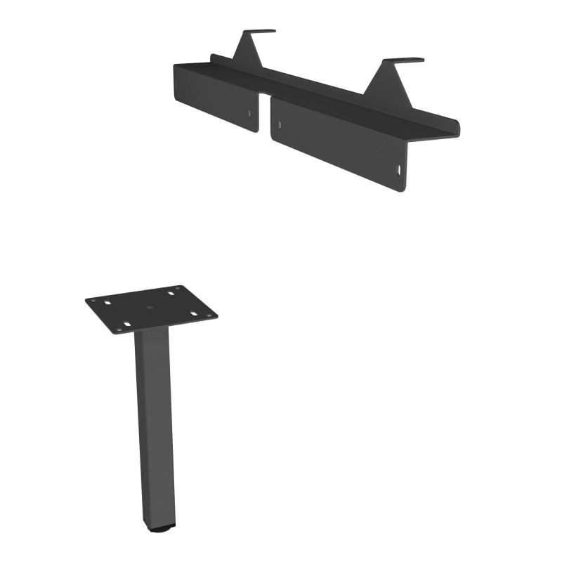 JAMES PIED SOUTIEN METAL 40X40 + FIXATION PR MEUBLE L.1650MM PR CONECT/4MOST PIED RCT SC