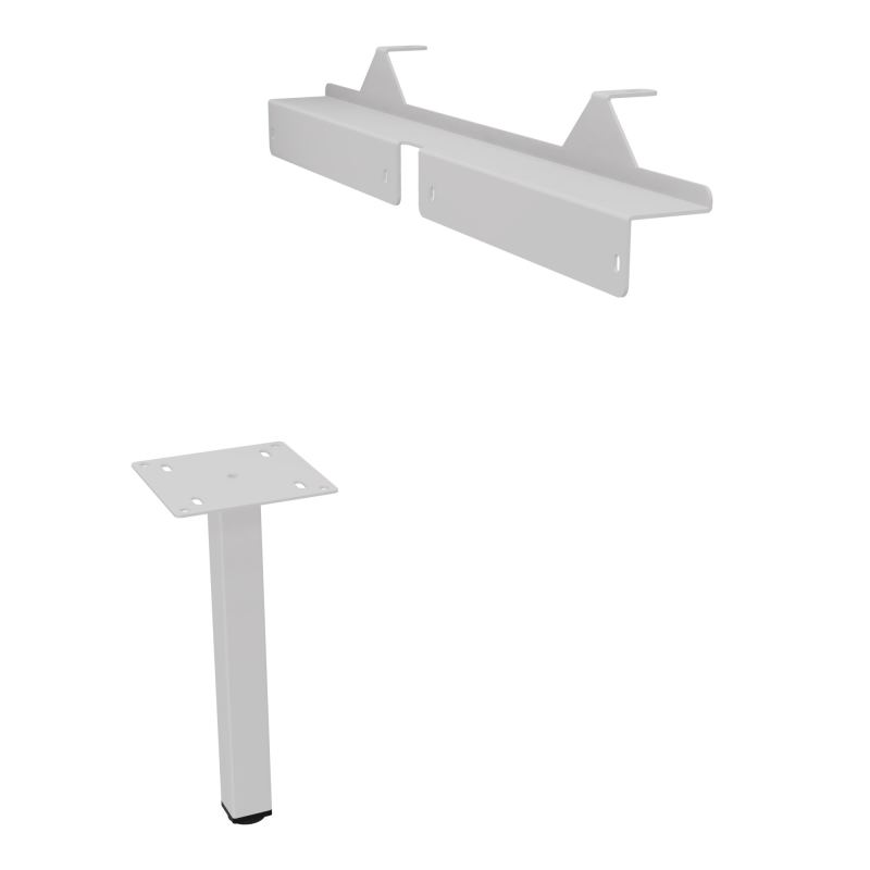 JAMES PIED SOUTIEN METAL 40X40 + FIXATION PR MEUBLE L.1650MM PR CONECT/4MOST PIED RCT SD