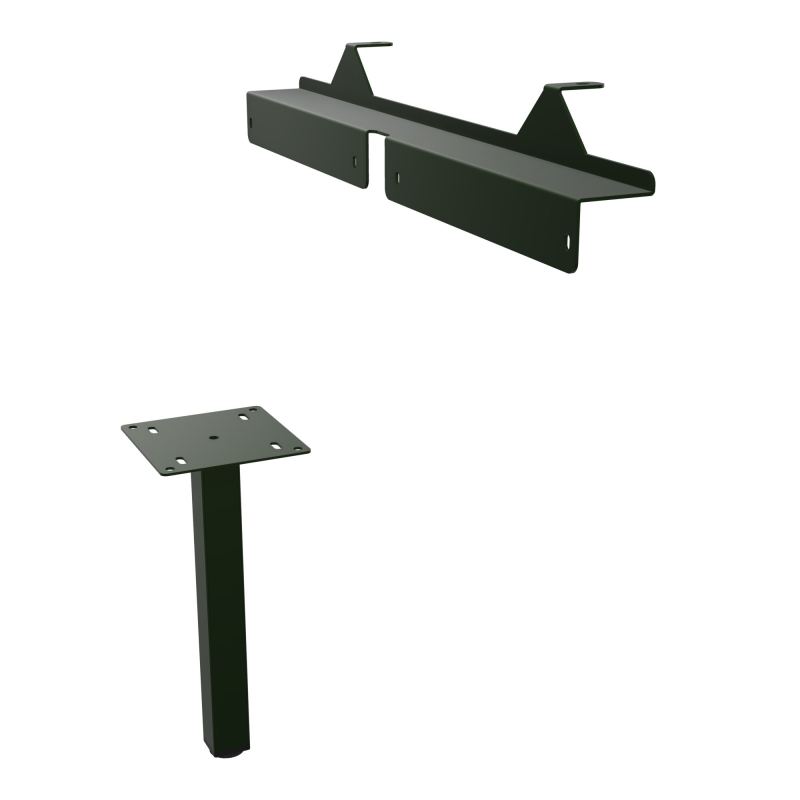 JAMES PIED SOUTIEN METAL 40X40 + FIXATION PR MEUBLE L.1650MM PR CONECT/4MOST PIED RCT ST