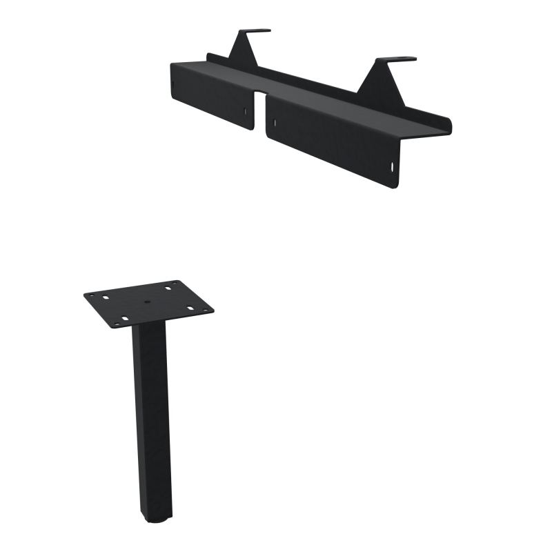 JAMES PIED SOUTIEN METAL 40X40 + FIXATION PR MEUBLE L.1650MM PR CONECT/4MOST PIED RCT ZP