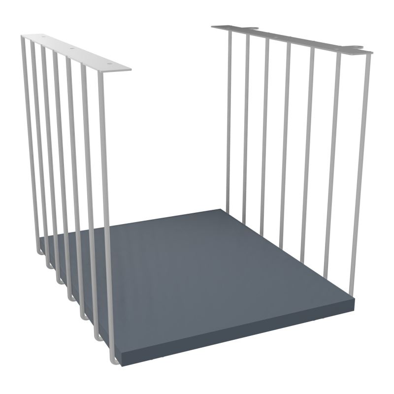 JAMES CUBE FILAIRE METAL L.36 H.36,3 P.41 CM AVEC TABLETTE MELA   SA R6