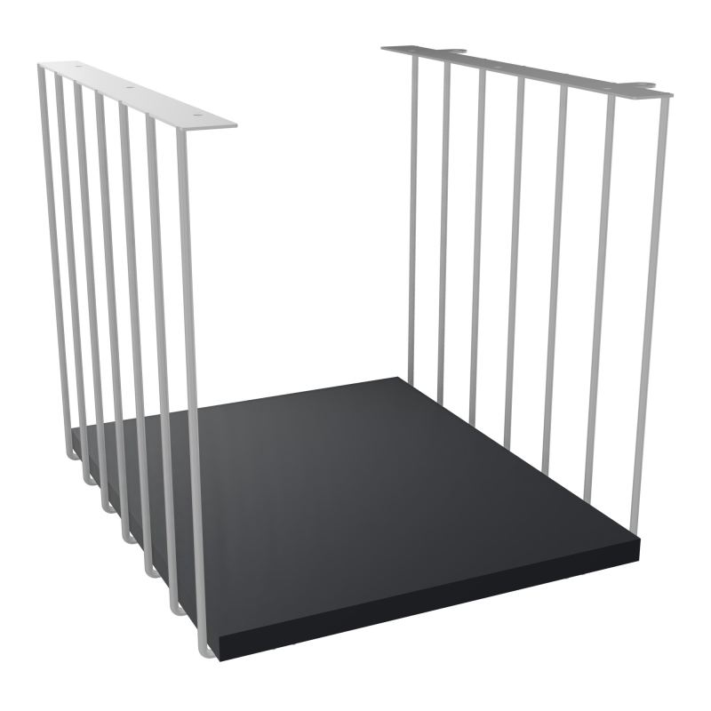 JAMES CUBE FILAIRE METAL L.36 H.36,3 P.41 CM AVEC TABLETTE MELA   SA R9