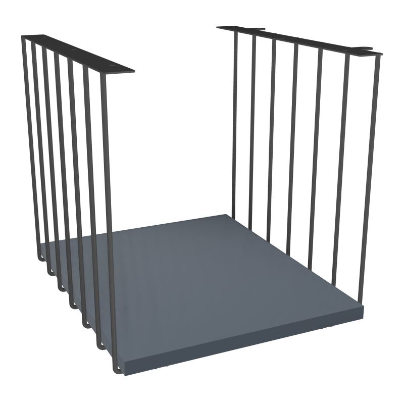 JAMES CUBE FILAIRE METAL L.36 H.36,3 P.41 CM AVEC TABLETTE MELA   SC R6