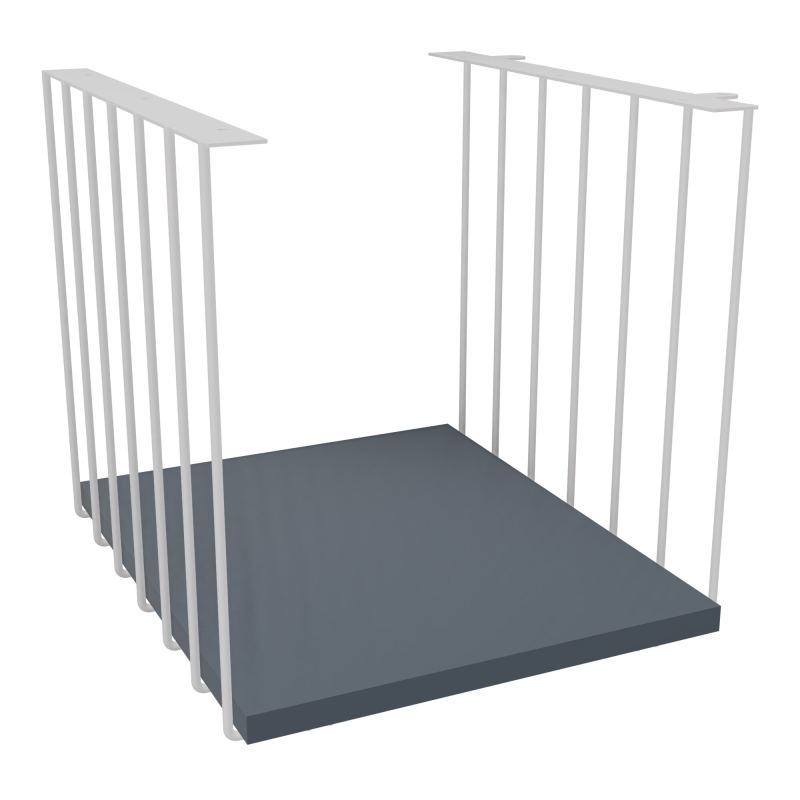 JAMES CUBE FILAIRE METAL L.36 H.36,3 P.41 CM AVEC TABLETTE MELA   SD R6
