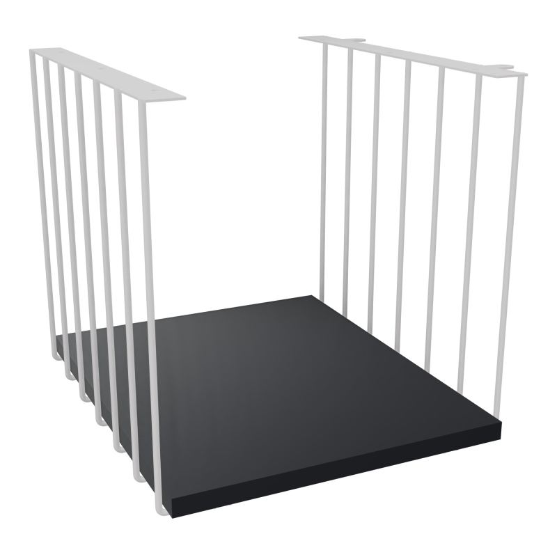 JAMES CUBE FILAIRE METAL L.36 H.36,3 P.41 CM AVEC TABLETTE MELA   SD R9