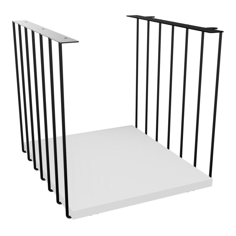 JAMES CUBE FILAIRE METAL L.36 H.38 P.41 CM AVEC TABLETTE MELA SG MG
