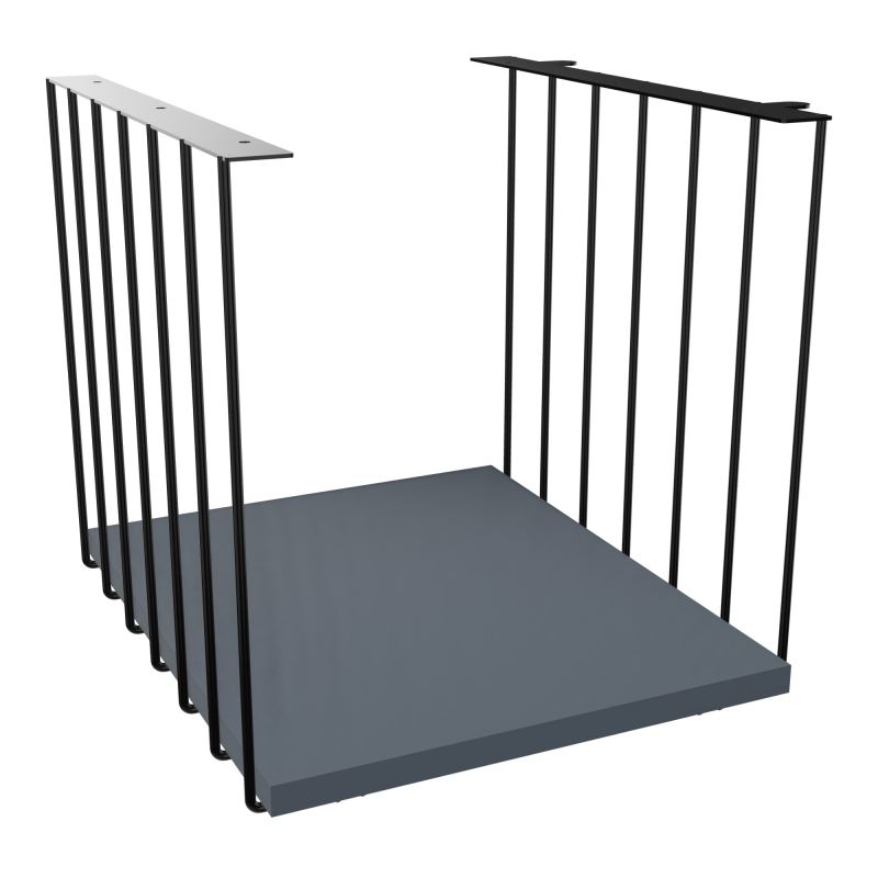 JAMES CUBE FILAIRE METAL L.36 H.36,3 P.41 CM AVEC TABLETTE MELA   SG R6