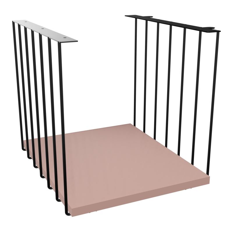 JAMES CUBE FILAIRE METAL L.36 H.36,3 P.41 CM AVEC TABLETTE MELA   SG R8