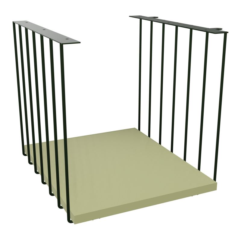 JAMES CUBE FILAIRE METAL L.36 H.36,3 P.41 CM AVEC TABLETTE MELA   ST R7