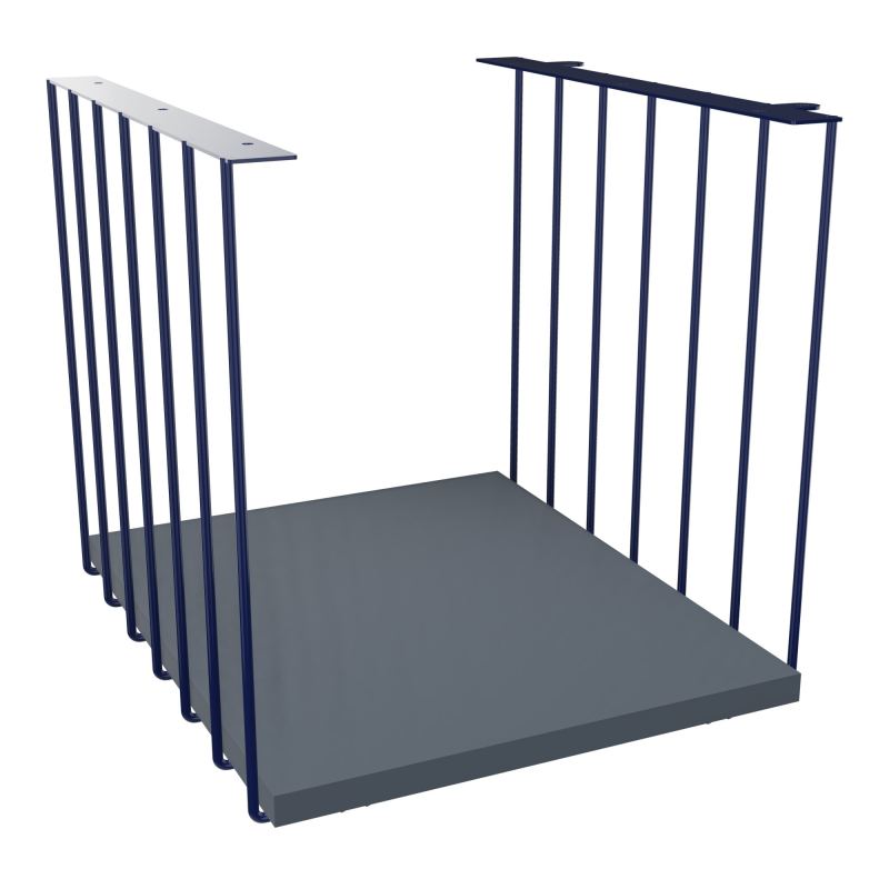 JAMES CUBE FILAIRE METAL L.36 H.36,3 P.41 CM AVEC TABLETTE MELA   X4 R6