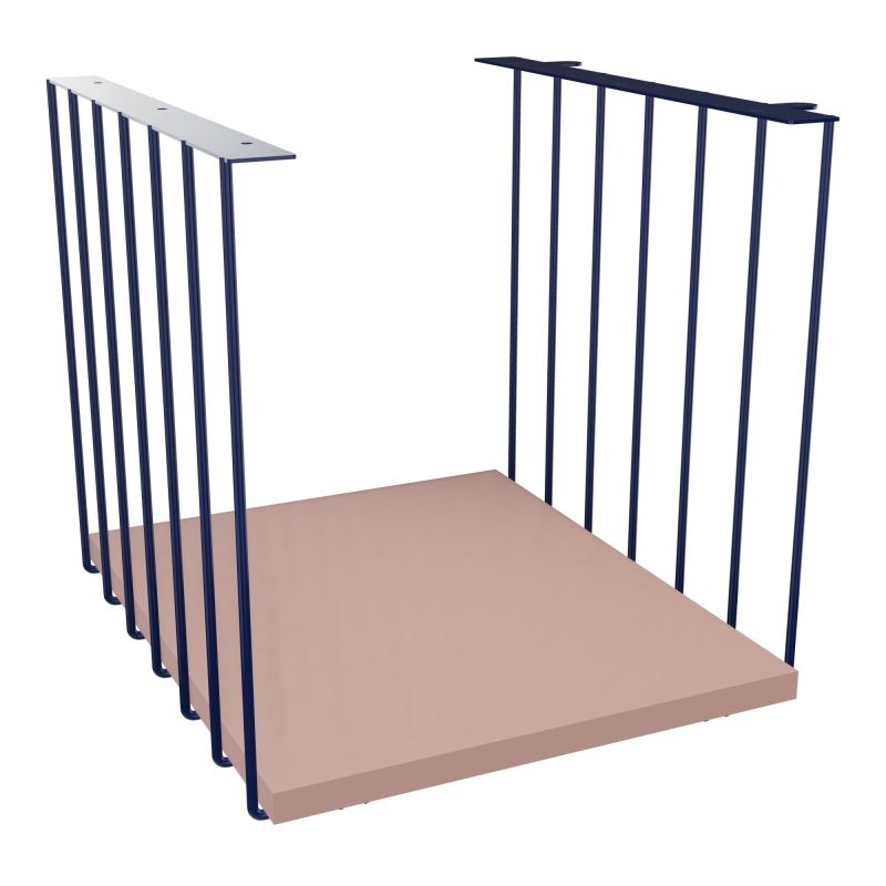 JAMES CUBE FILAIRE METAL L.36 H.36,3 P.41 CM AVEC TABLETTE MELA   X4 R8