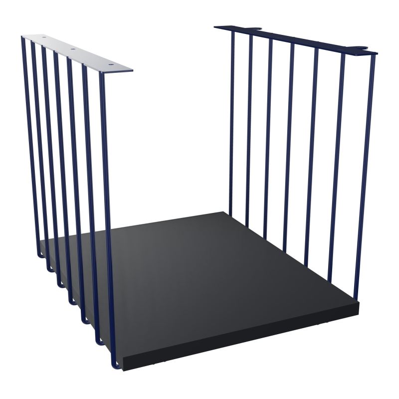 JAMES CUBE FILAIRE METAL L.36 H.36,3 P.41 CM AVEC TABLETTE MELA   X4 R9