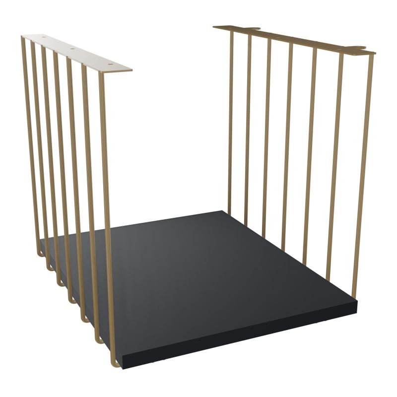 JAMES CUBE FILAIRE METAL L.36 H.36,3 P.41 CM AVEC TABLETTE MELA   Z3 R9