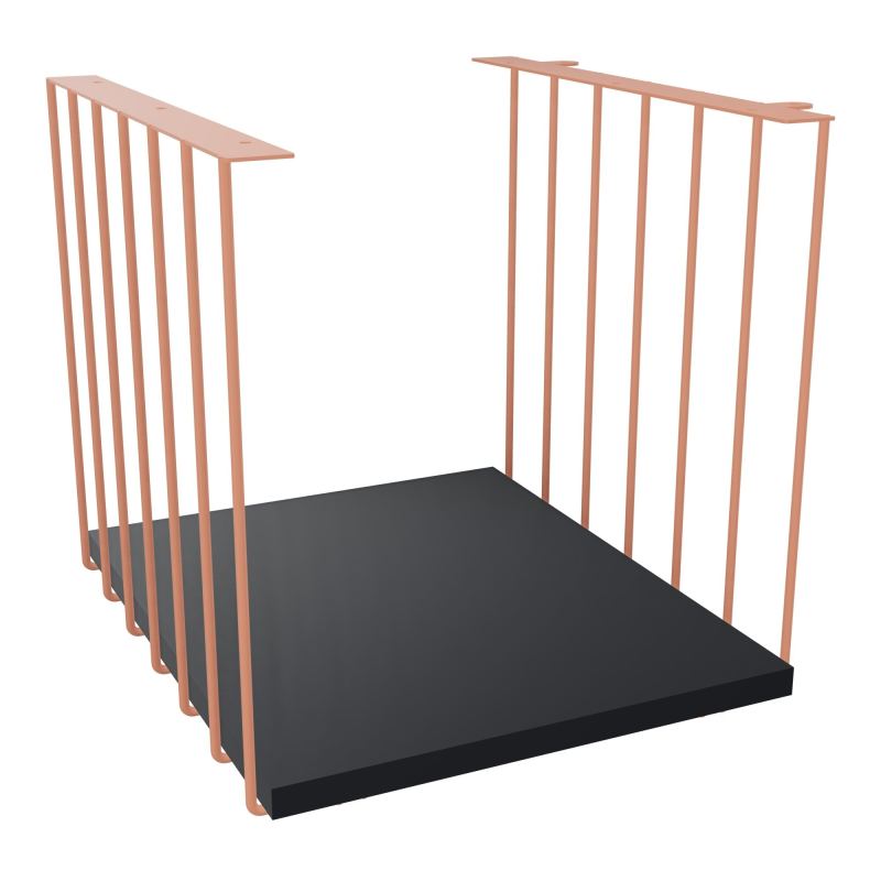 JAMES CUBE FILAIRE METAL L.36 H.36,3 P.41 CM AVEC TABLETTE MELA   Z8 R9